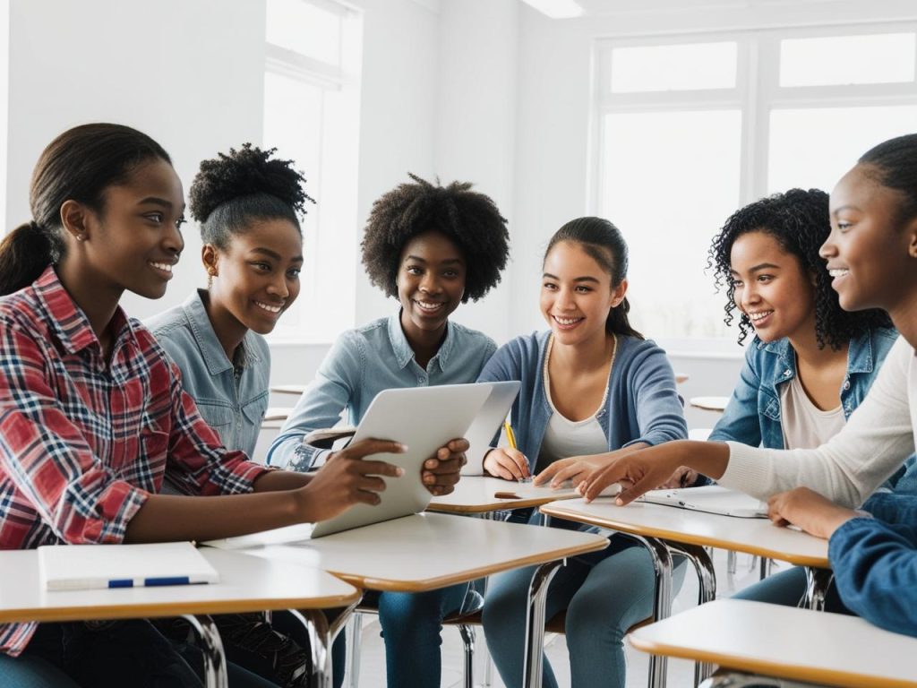 Alumnos en clase con metodologías activas.